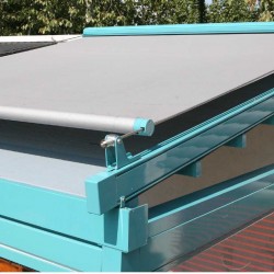 Beschermscherm met geleiders voor daken, pergola ' s, daken, platte luifel, gespannen doek, Toldo Veranda Hera