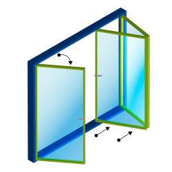 Двері Гармошка PVC, Маталлопластиковая конструкція Salamander Двері Гармошка PVC, Маталлопластиковая конструкція Salamander