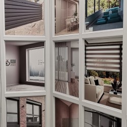 Cloison de séparation métal-plastique en panneau sandwich PVC avec impression UV 2000х2000 Cloison de séparation métal-plastique en panneau sandwich PVC avec impression UV 2000х2000