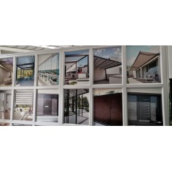 Cloison de séparation métal-plastique en panneau sandwich PVC avec impression UV 2000х2000 Cloison de séparation métal-plastique en panneau sandwich PVC avec impression UV 2000х2000