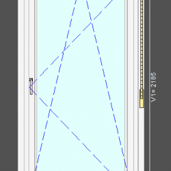 Двери ПВХ 998х2185 мм BlueEvolution 73, с евро жалюзями, серый антрацит, внутри белый пепельный, однокамерный стеклопакет 4/16/4, Salamander Двери ПВХ 998х2185 мм BlueEvolution 73, с евро жалюзями, серый антрацит, внутри белый пепельный, однокамерный стеклопакет 4/16/4, Salamander