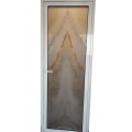 Buy Single-leaf PVC 900x2100 door with light-permeable glass 5+5mm with UV stone printing at Factory Prices