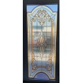 Buy PVC Door 1500x2100 with stained glass 5+5mm, UV printing at Factory Prices