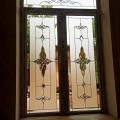 Buy PVC Door 1500x2100 with stained glass 5+5mm, UV printing at Factory Prices