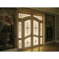 Buy PVC Door 1500x2100 with stained glass 5+5mm, UV printing at Factory Prices