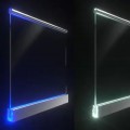 Encomende Cercas de vidro com LED iluminado no perfil de suporte a preços de fábrica