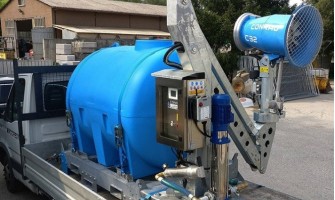 Saneamento de espaços abertos por sistemas de nebulização