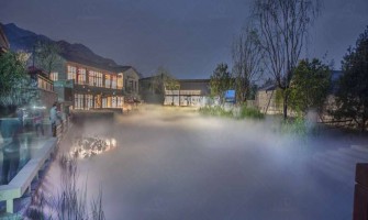 Cenário em cinemas, parques aquáticos, parques de recreação