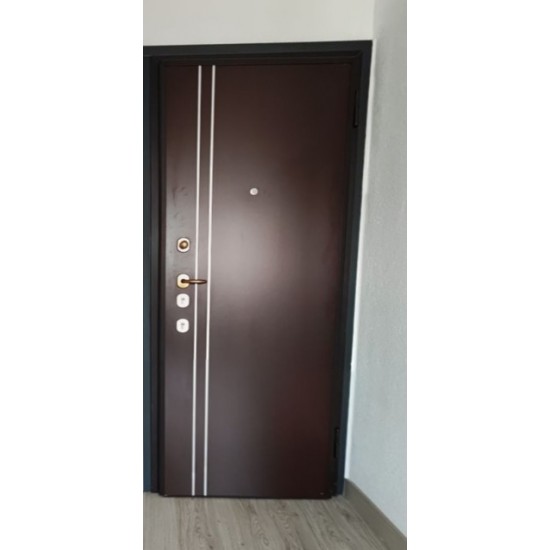 Buy Brown aluminum entrance door at Factory Prices