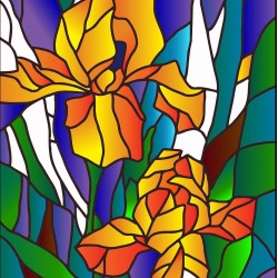 Gebrandschilderd glas UV afdrukken van elk patroon Gebrandschilderd glas UV afdrukken van elk patroon