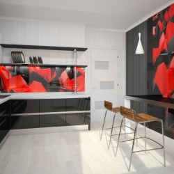 Abgeworfene Wandplatte für die Küche Abgeworfene Wandplatte für die Küche