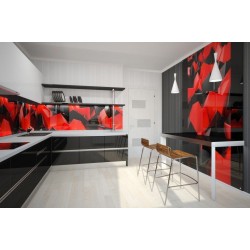 Abgeworfene Wandplatte für die Küche Abgeworfene Wandplatte für die Küche