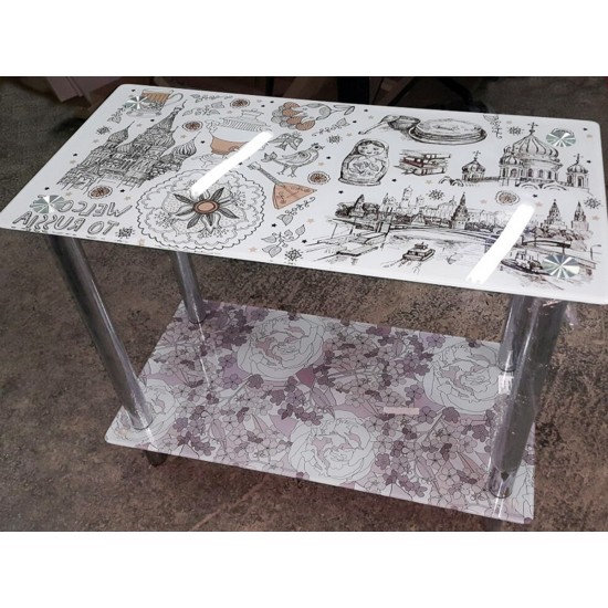 Commandez Table de table en verre de 6mm avec impression UV, prix de table par m2 aux prix d'usine