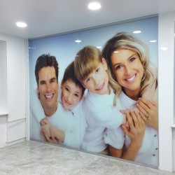 Glazen pan aan de muur met fotoprint, m2 Glazen pan aan de muur met fotoprint, m2