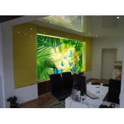 Imitation de fenêtre, boîte à lumière, impression UV sur verre Imitation de fenêtre, boîte à lumière, impression UV sur verre