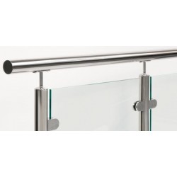 Balcony railing / glass terrace balustrade with stainless steel Balcony railing / glass terrace balustrade with stainless steel