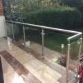 Buy Balcony railing / glass terrace balustrade with stainless steel at Factory Prices