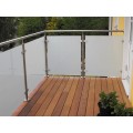 Buy Balcony railing / glass terrace balustrade with stainless steel at Factory Prices