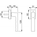 Buy Aluminum window handle for swing-out windows at Factory Prices