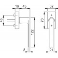 Buy Brass window handle for swing-out windows Los Angeles at Factory Prices