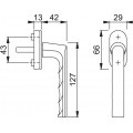 Buy Aluminum window handle for PVC windows Hamburg at Factory Prices