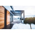 Factory for the production of Pergola at Producer Prices Buy Bioclimatic Winter pergola with warm glazing 3m x 4m Pergola motorized graphite/grey at Factory Prices