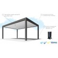 Buy Pergola 3m x 3m x 2.5m Pergola LED - freestanding motorized, white, pavilion, terrace, patio at Factory Prices