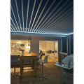 Commandez Pergola autoportante 3mx3mx2. 5m Louvre Pergola LED-automatique, graphite / gris aux prix d'usine