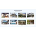 Commandez Belvédère modulaire blanc avec stores 6m x 4m x 2.5 m Louvre Pergola LED-autoportante, automatique, lattes pivotantes aux prix d'usine