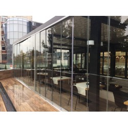 Bioclimatic gazebo with glazing for celebrations, weddings, restaurants 7m x 4m x 2.5m Pergola LED Bioclimatic gazebo with glazing for celebrations, weddings, restaurants 7m x 4m x 2.5m Pergola LED