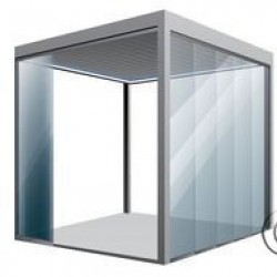 Cold sliding panoramic glazing system, m2 Cold sliding panoramic glazing system, m2