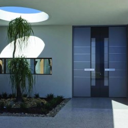 Pirnar Ultimum 505-GLASS | WOOD-ALU porta de entrada de vidro multi-nível