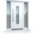 Buy White entrance door with glass inserts Pirnar Premium 1033 | WOOD-ALU at Factory Prices