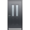 Pida Puerta de entrada de aluminio recubierta con pintura de textura Pirnar Optimum 7211 | WOOD-ALU a precios de fábrica