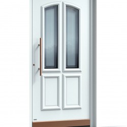 Puerta de entrada blanca Pirnar Premium Classico 3181 / WOOD-ALU Puerta de entrada blanca Pirnar Premium Classico 3181 / WOOD-ALU