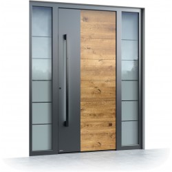 Aluminum door with wooden decor entrance Pirnar Optimum 7200 | WOOD-ALU Aluminum door with wooden decor entrance Pirnar Optimum 7200 | WOOD-ALU