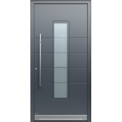 Aluminum entrance door in Pirnar Optimum 7290 sheathing | WOOD-ALU Aluminum entrance door in Pirnar Optimum 7290 sheathing | WOOD-ALU
