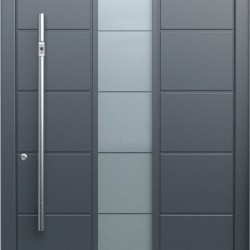 Aluminum entrance door in Pirnar Optimum 7290 sheathing | WOOD-ALU Aluminum entrance door in Pirnar Optimum 7290 sheathing | WOOD-ALU