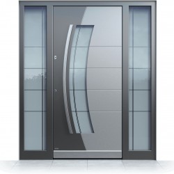 Puerta de aluminio de dos tonos Pirnar Premium 1920 | WOOD-ALU Puerta de aluminio de dos tonos Pirnar Premium 1920 | WOOD-ALU