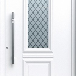 Aluminium-Eingangstür mit feiner Textur Pirnar Optimum 7211 / WOOD-ALU Aluminium-Eingangstür mit feiner Textur Pirnar Optimum 7211 / WOOD-ALU