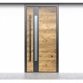 Commandez Porte d'entrée avec décoration en bois Pirnar Optimum 7320 / WOOD-ALU aux prix d'usine