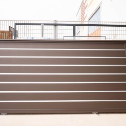 Aluminum Gate and gate, brown color with metal insert Aluminum Gate and gate, brown color with metal insert