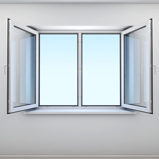 Buy Double-leaf window 1200 x 1200 mm, Codeval white profile 9010 at Factory Prices