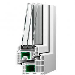 BlueEvolution 92 profile, Salamander plastic windows, bluEvolution 92 window system