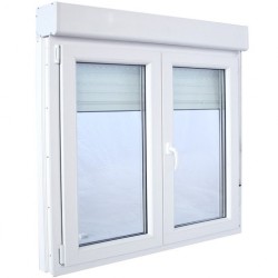 Doppelflügelfenster 1200 x 1385 mm, Codeval Aluminium, wde Schwenkflügel, weiß 9010, Schutzrolle Doppelflügelfenster 1200 x 1385 mm, Codeval Aluminium, wde Schwenkflügel, weiß 9010, Schutzrolle