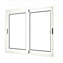 Fenêtre coulissante 1200 x 1200, Slamander, double vitrage 4/10/4, blanc Ral: 9010 Fenêtre coulissante 1200 x 1200, Slamander, double vitrage 4/10/4, blanc Ral: 9010