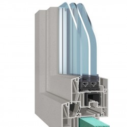 BluEvolution 82 profile, Salamander metal-plastic windows, BluEvolution 82 MD profile system