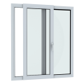 Buy Double-leaf window 1500 x 1300 mm, Salamander, WHITE 9010, sliding at Factory Prices