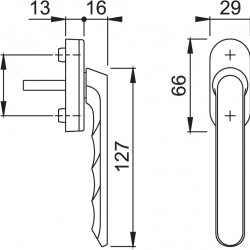 Aluminum window handle for folding windows Luxembourg Aluminum window handle for folding windows Luxembourg