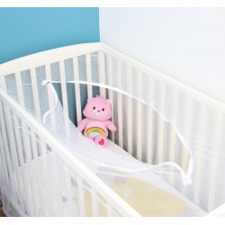 Moustiquaire pour lit bébé avec ouverture universelle à glissière Moustiquaire pour lit bébé avec ouverture universelle à glissière